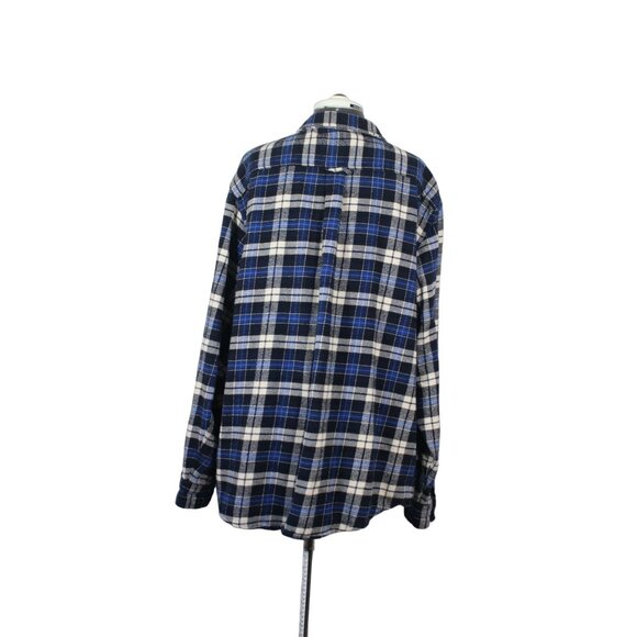 Orvis Big Bear Flannel Shirt Jacket Men’s Size XXL Plaid Heavyweight Button - Picture 3 of 14